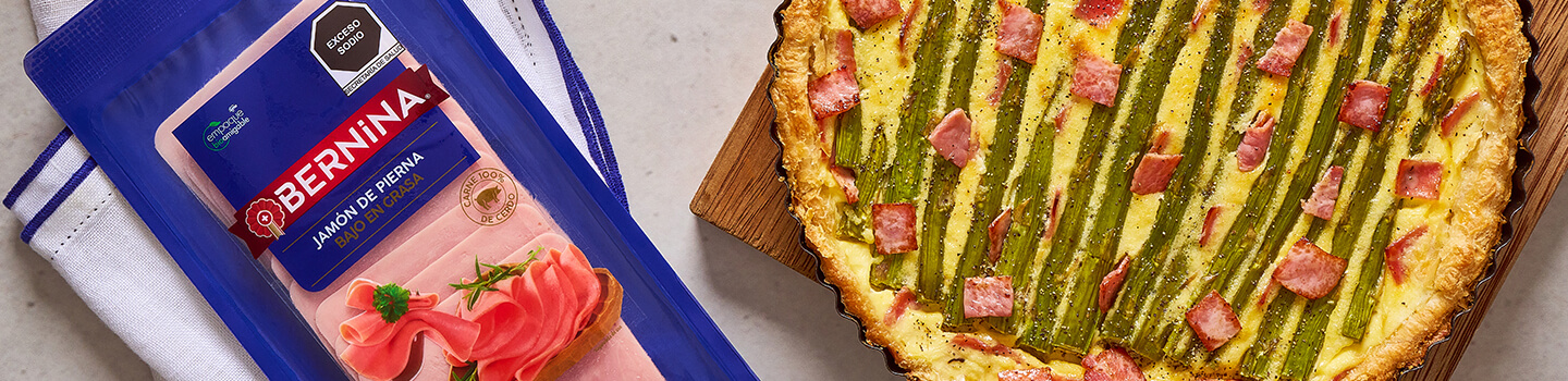 Quiche de Jamón con Espárragos
